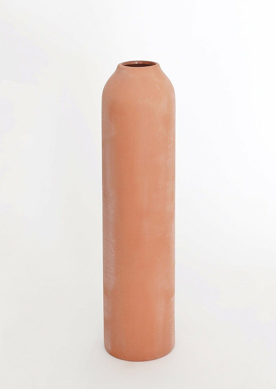 Blooming Florals Radial | Afloral Tall Watertight Terracotta Vase - 13.5"