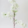 Blooming Florals Radial | Artificial Spring Cherry Blossoms In Cream - 40"