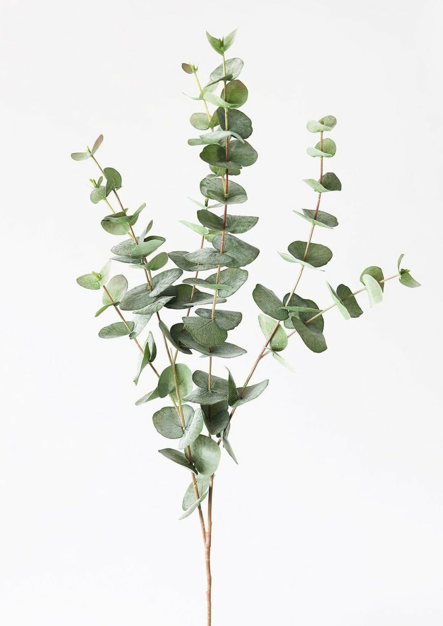 Everyday Greenery Radial | Green Grey Artificial Spiral Eucalyptus - 40"