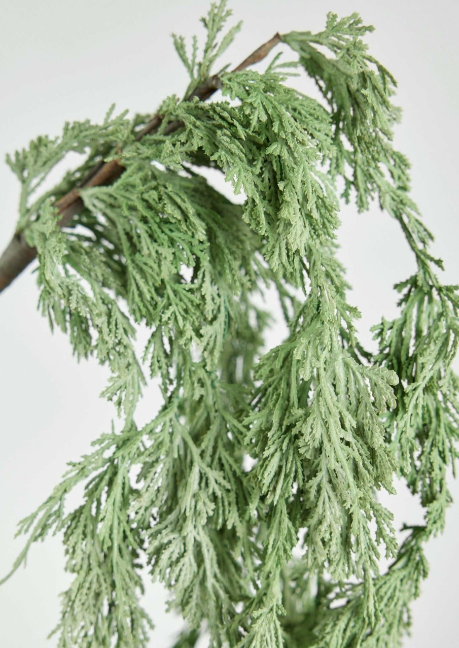 Winter Forest Radial | Natural Touch Cedar Hanging Branch - 43"