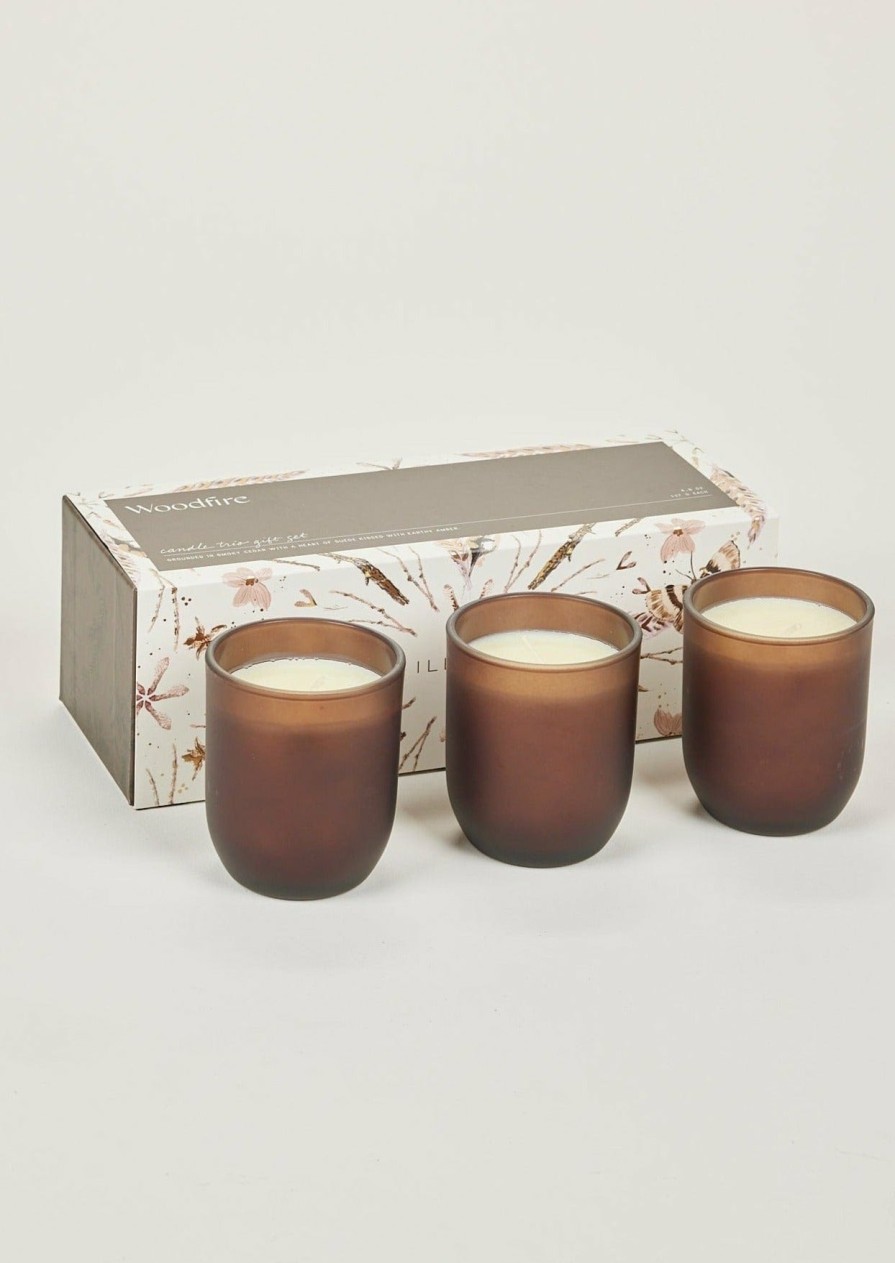 Winter Forest Radial | Box Set Of 3 Woodfire Scented Candles