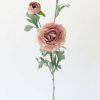 Blooming Florals Radial | Antique Mauve Artificial Ranunculus Flowers - 26"