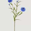 Fall Foliage Radial | Blue Faux Cornflower Wildflowers - 25.5"