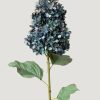 Blooming Florals Radial | Faux Pegee Cone Hydrangea In Dark Blue Vintage - 35"