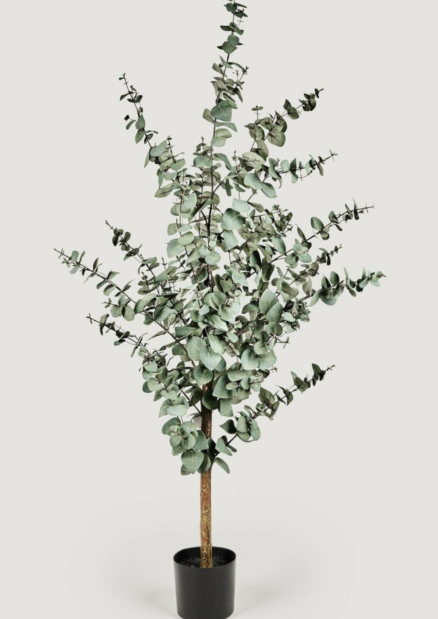 Everyday Greenery Radial | Artificial Potted Eucalyptus Tree - 61"