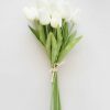 Blooming Florals Radial | Real Touch Tulip Flower Bundle Of 12 - 14.5"