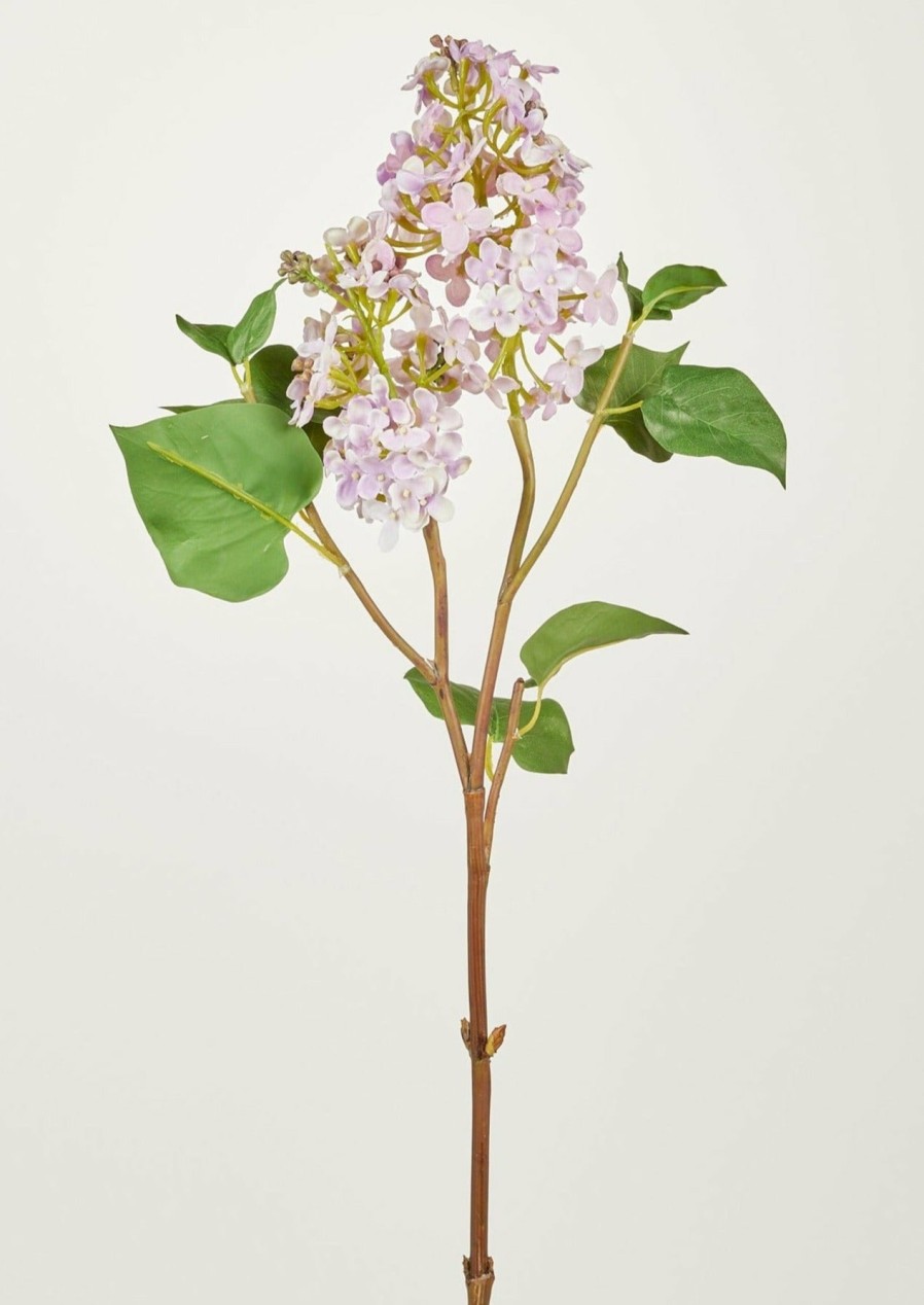 Blooming Florals Radial | Pale Lavender Faux Lilac Branch - 30"