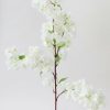 Blooming Florals Radial | Artificial Spring Cherry Blossoms In Cream - 40"