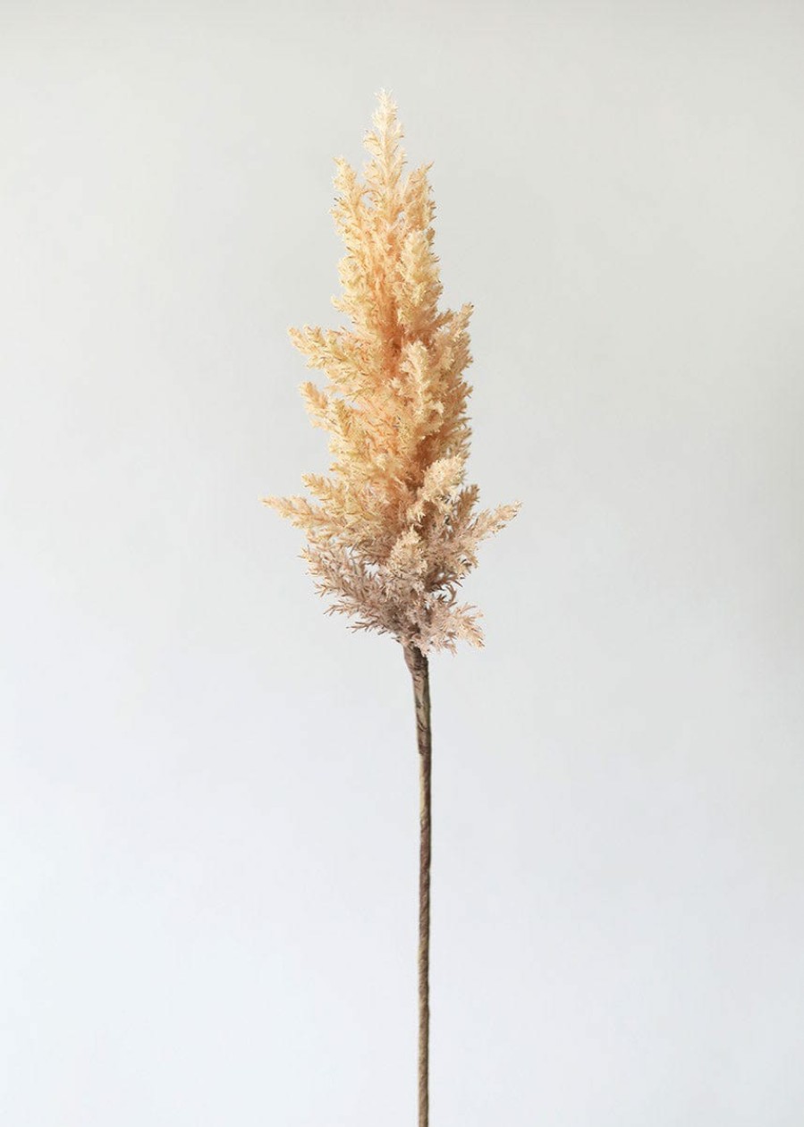 Everyday Greenery Radial | Fake Pampas Grass In Tan - 33"