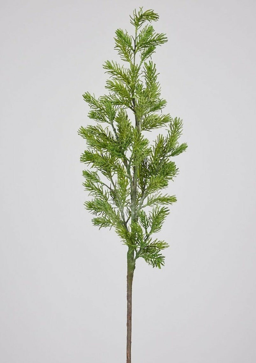 Winter Forest Radial | Real Touch Fake Holiday Greens Fir Branch - 38"