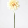 Blooming Florals Radial | Dahlia Silk Flower In Yellow Peach - 19"