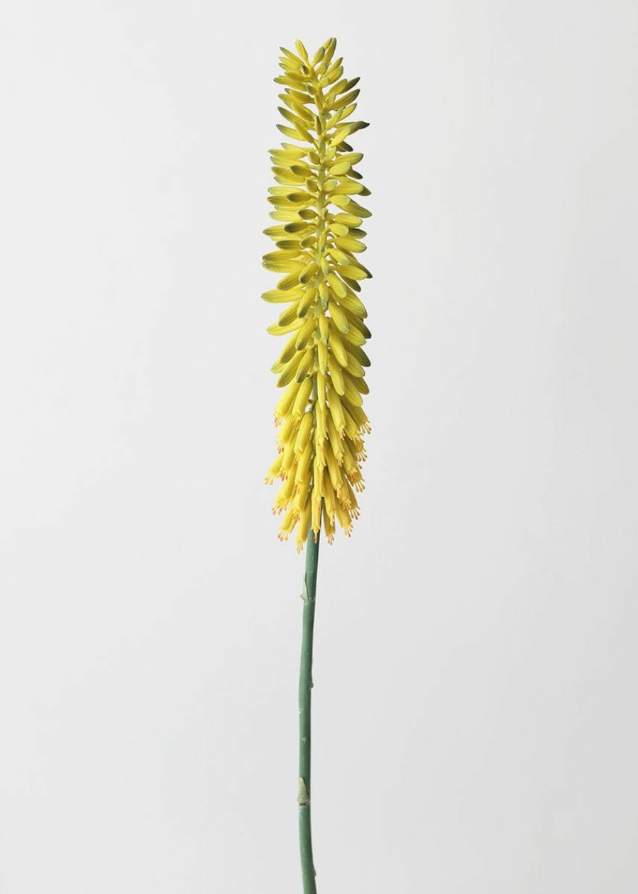 Blooming Florals Radial | Green Yellow Fake Flower Agave Bloom - 34.25"