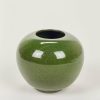 Blooming Florals Radial | Rose Bowl Vase In Artificial Turf Glaze - 6"