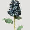 Blooming Florals Radial | Faux Pegee Cone Hydrangea In Dark Blue Vintage - 35"