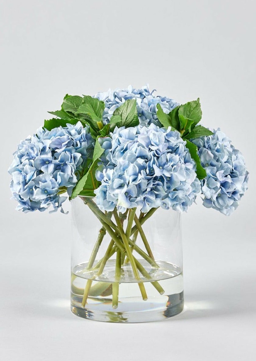 Blooming Florals Radial | Faux Hydrangea Arrangement - 12"