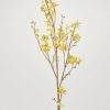 Blooming Florals Radial | Faux Forsythia Branch In Yellow Gold - 52"