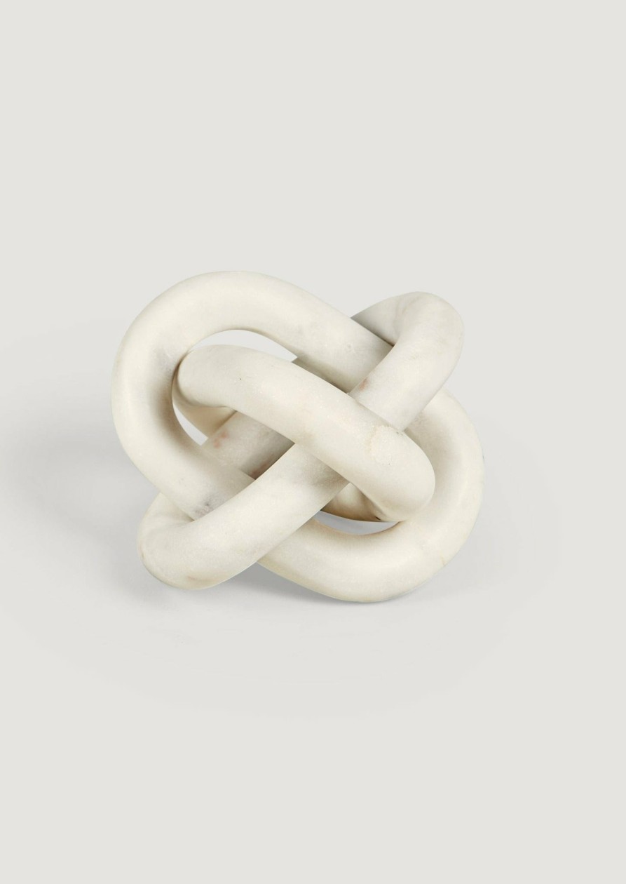 Fall Foliage Radial | White Marble Knot Links - 6"