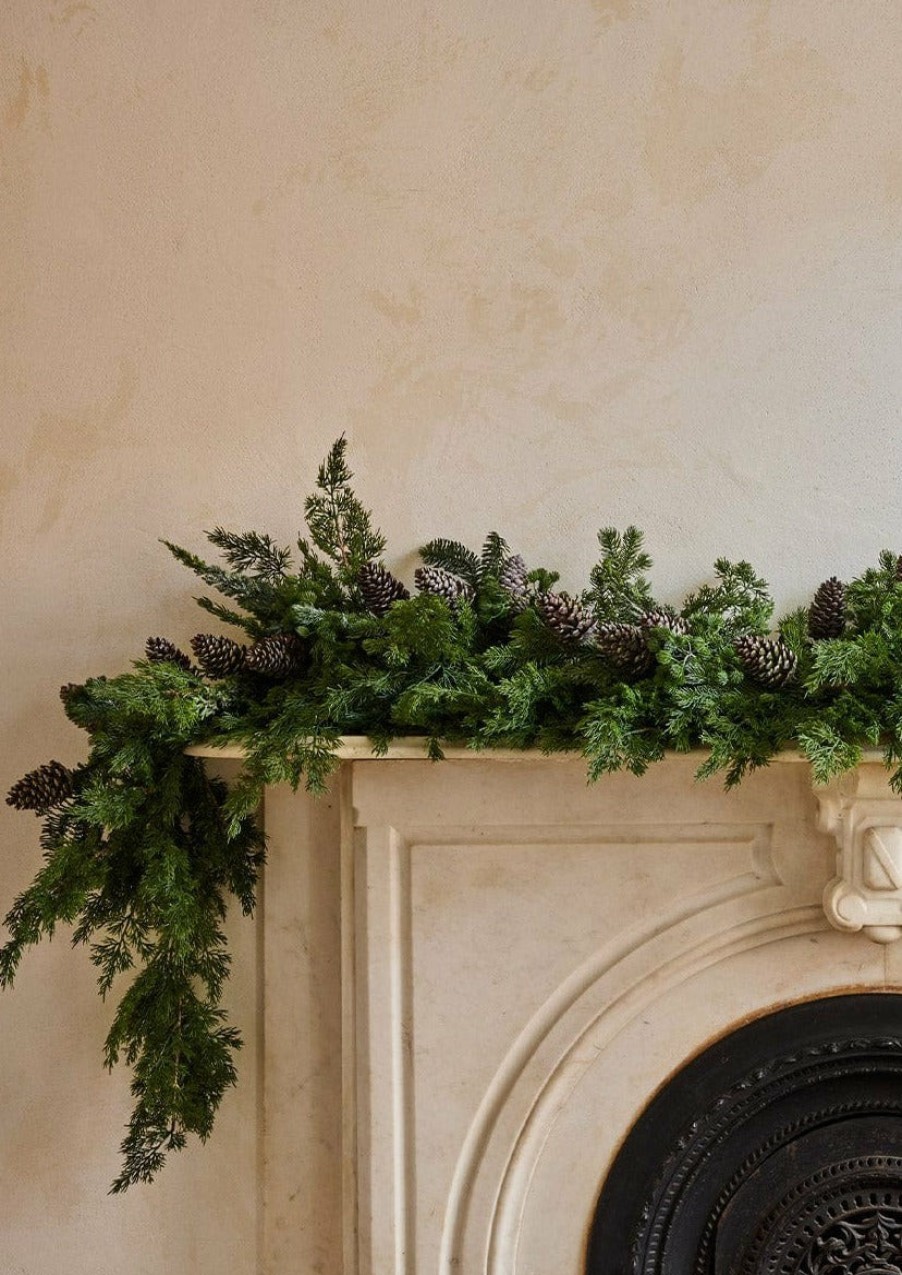 Everyday Greenery Radial | Real Touch Spruce And Pine Cone Garland - 48"