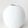 Blooming Florals Radial | White Concrete Konos Vase - 10.75"