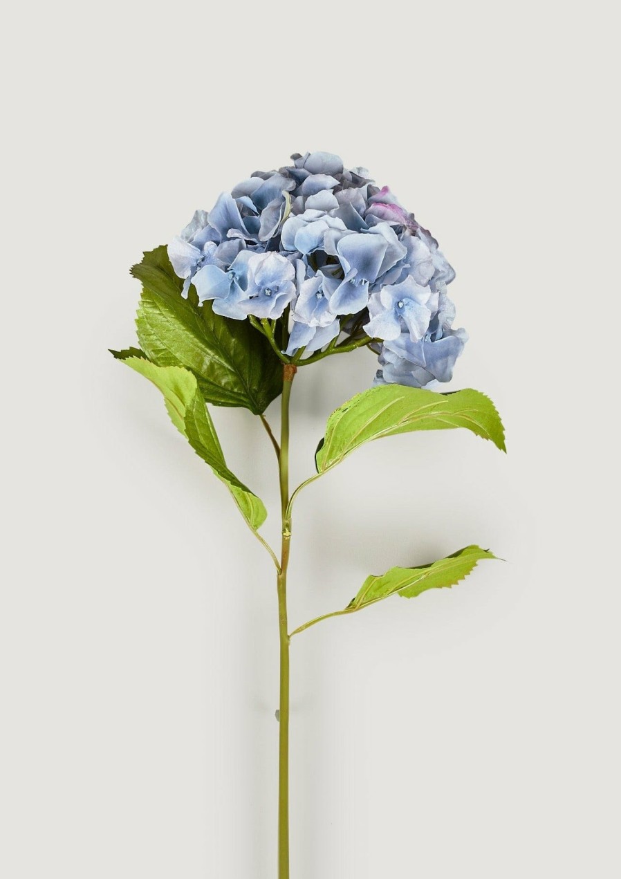 Blooming Florals Radial | Tall Powder Blue Faux Hydrangea Flower - 45"