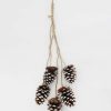 Fall Foliage Radial | Snowy Pine Cone Christmas Decoration - 27"