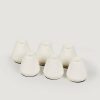 Fall Foliage Radial | Pack Of 6 Mini Afloral Candle Holders In White - 2"