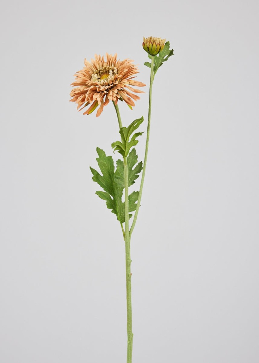 Blooming Florals Radial | Terracotta Artificial Mum Wildflower - 28.25"