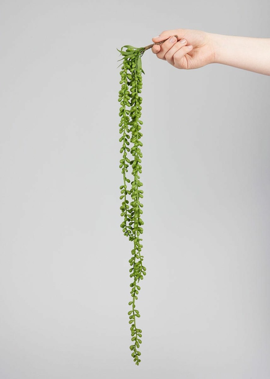 Everyday Greenery Radial | Natural Touch Hanging String Of Pearl - 27"