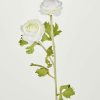 Blooming Florals Radial | Artificial Ranunculus Flowers In White - 30"