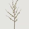 Blooming Florals Radial | Faux Budding Peach Blossom Branch - 30"