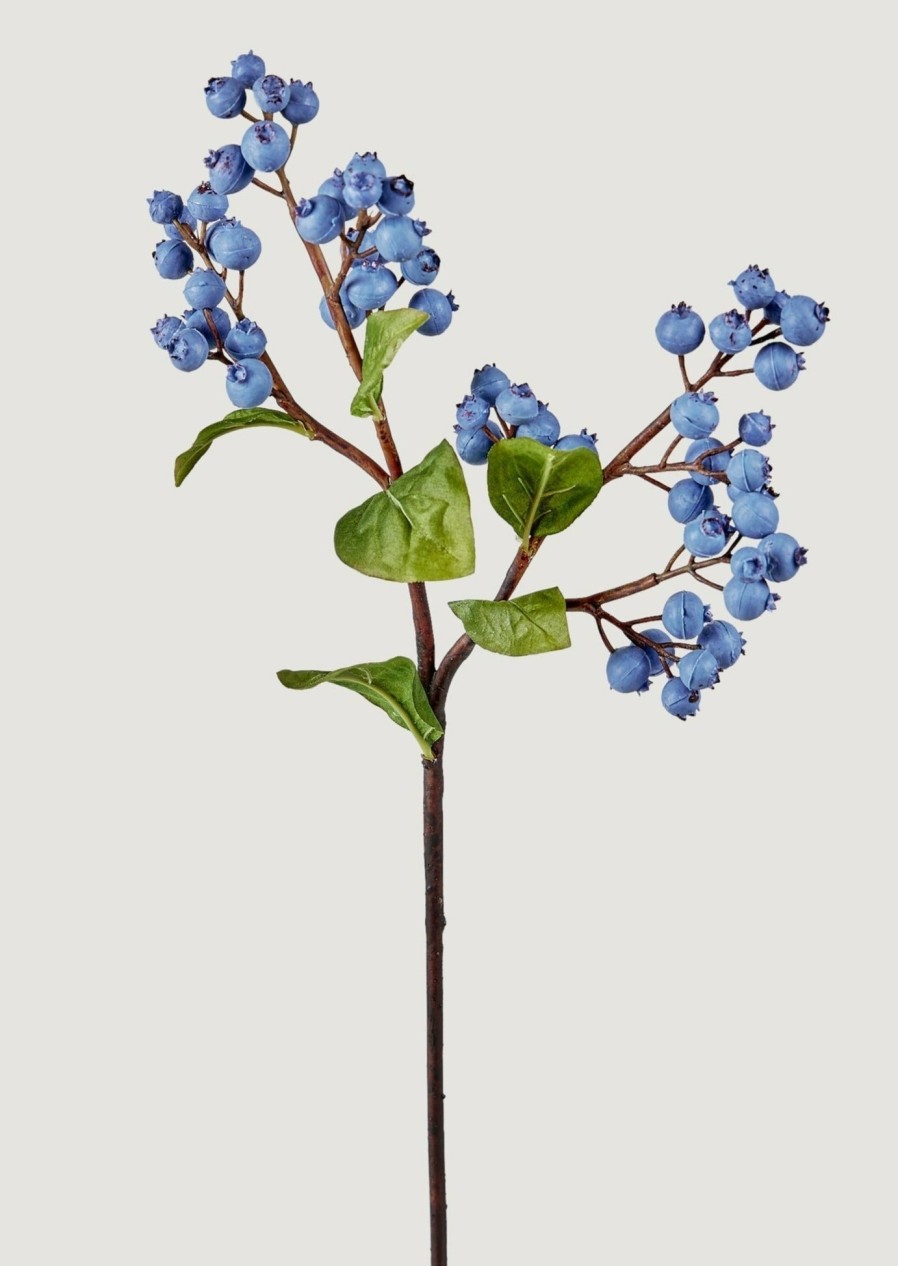 Everyday Greenery Radial | Artificial Blueberry Branch - 18.5"