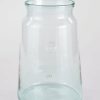 Blooming Florals Radial | Large Glass French Jar Vase - 14.25" Tall