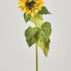 Fall Foliage Radial | Yellow Artificial Sunflower - 35"