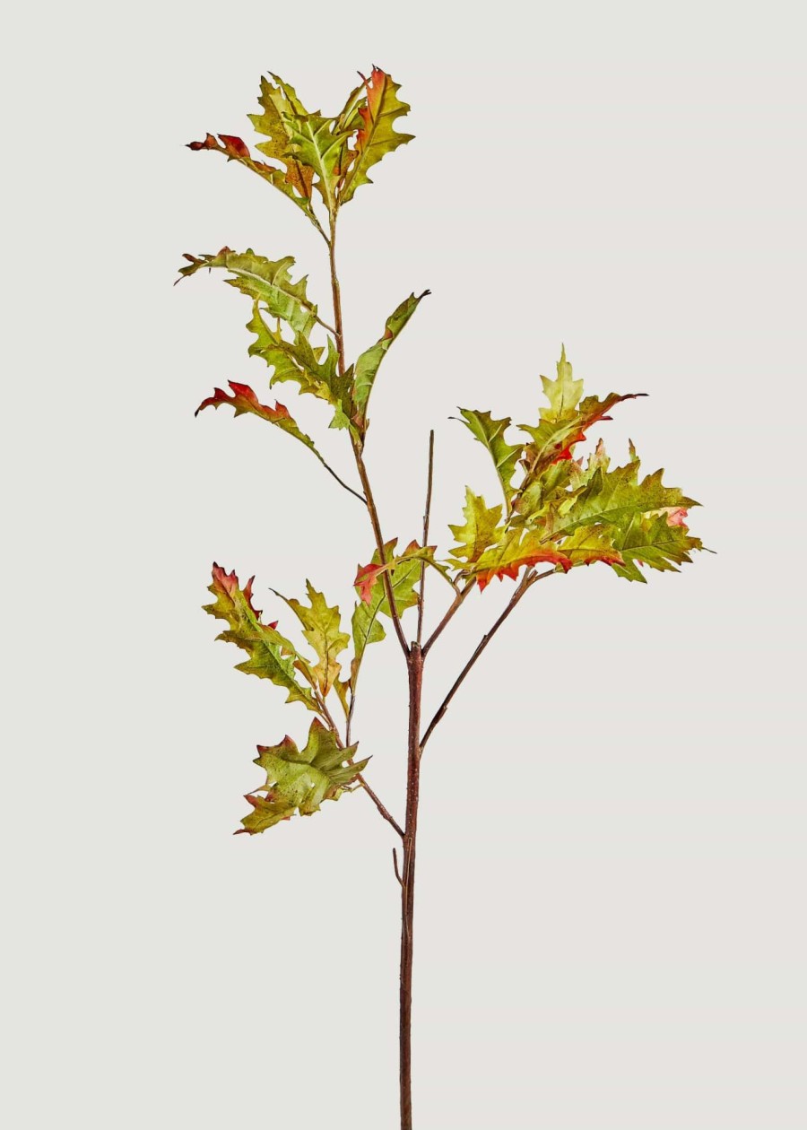 Fall Foliage Radial | Artificial Oak Leaf Branch - 43.25"