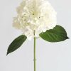 Blooming Florals Radial | Real Touch Hydrangea In Talc White - 18"