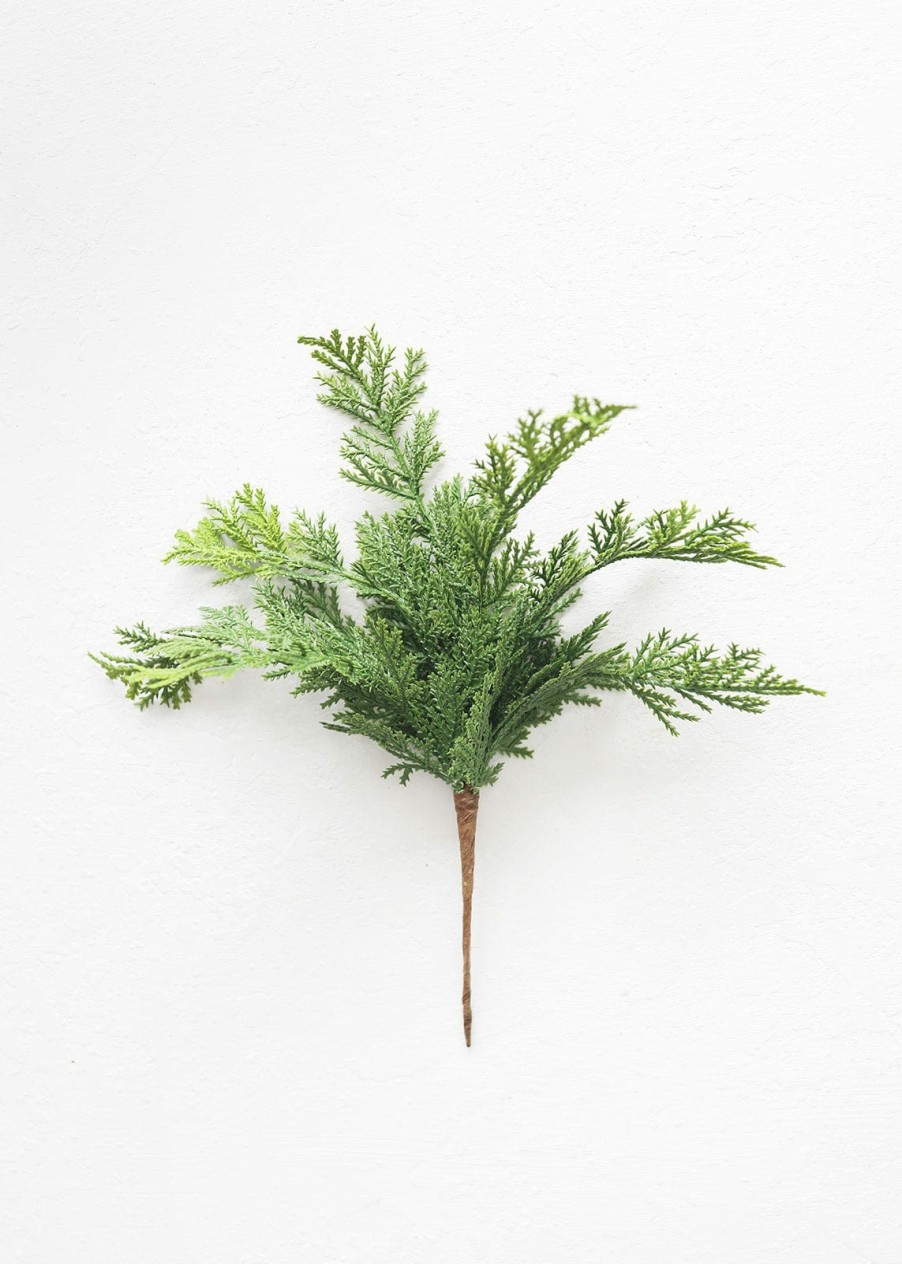 Everyday Greenery Radial | Artificial Natural Touch Cedar Pine - 10"