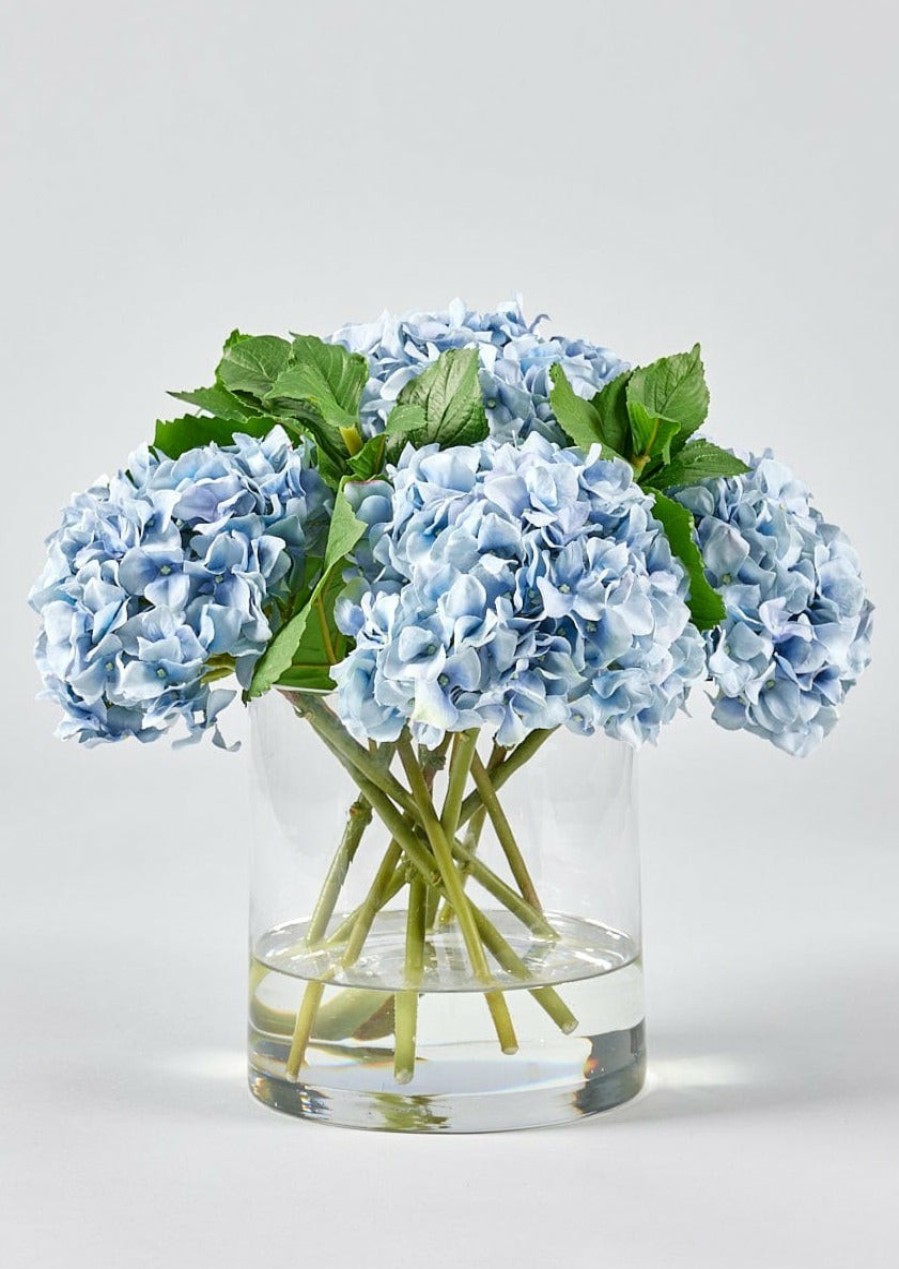 Blooming Florals Radial | Faux Hydrangea Arrangement - 12"