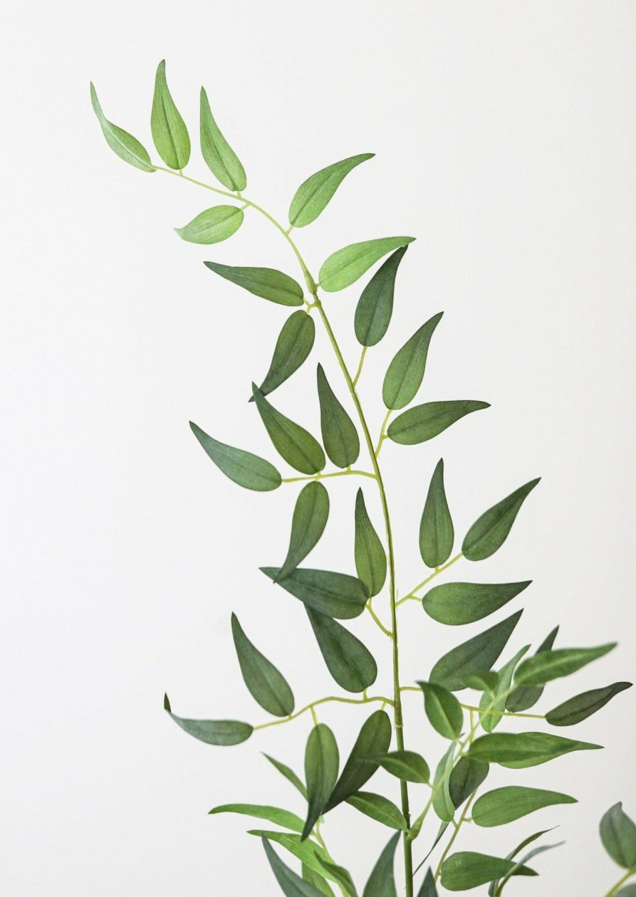 Everyday Greenery Radial | Fake Leaves Italian Ruscus Branch - 49"