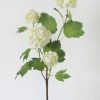 Blooming Florals Radial | Cream White Artificial Snowball Flowers - 24"