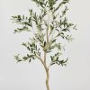 Everyday Greenery Radial | Artificial Potted Olive Tree Plant - 48"