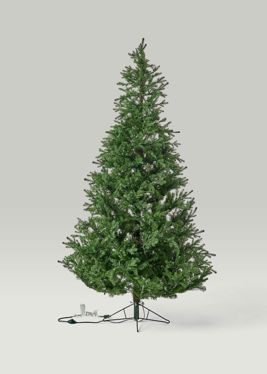 Everyday Greenery Radial | Faux Noble Fir Pre-Lit Led Christmas Tree With White Lights 7.5'