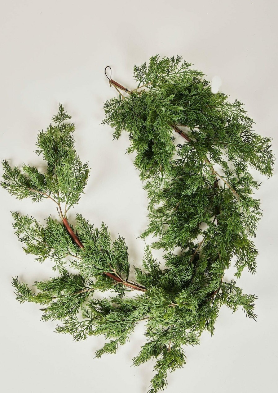 Winter Forest Radial | Fake Cedar Greenery Garland - 66"