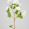 Blooming Florals Radial | Faux Snowball Flower In Crisp White - 43.5"