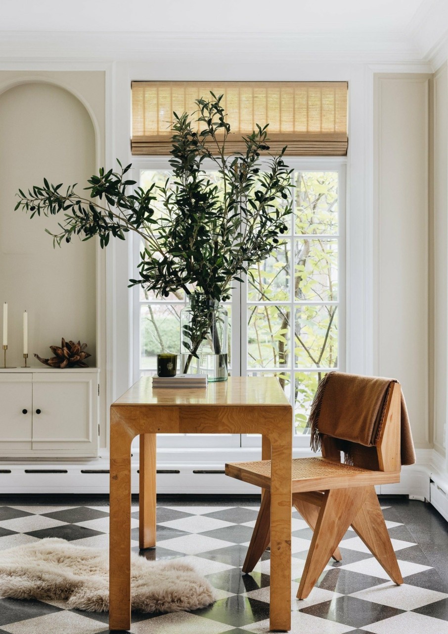 Everyday Greenery Radial | Artificial Olive Branch Arrangement In Glass Vase - 49"