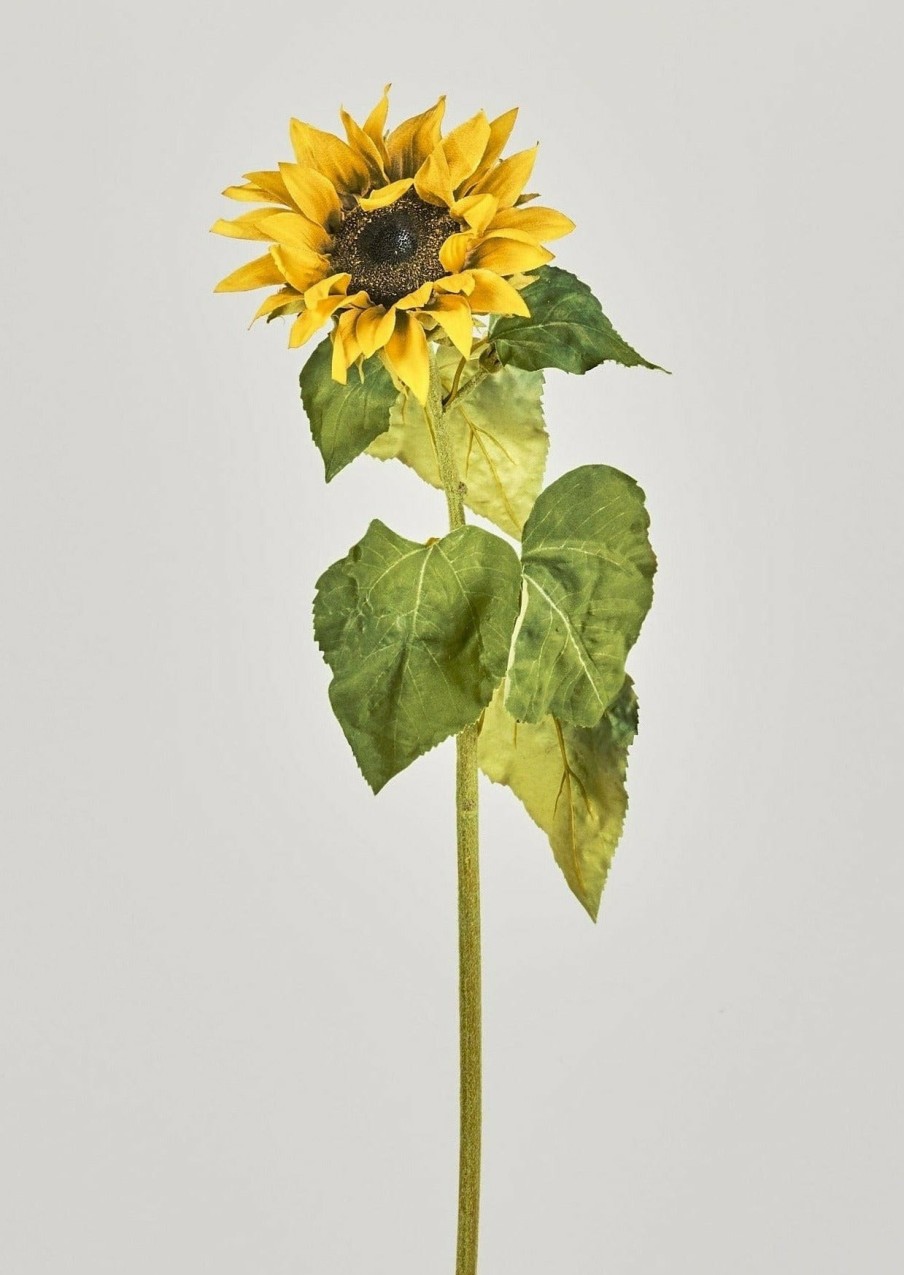 Blooming Florals Radial | Yellow Artificial Sunflower - 35"