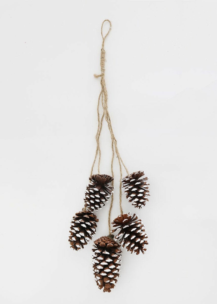 Winter Forest Radial | Snowy Pine Cone Christmas Decoration - 27"