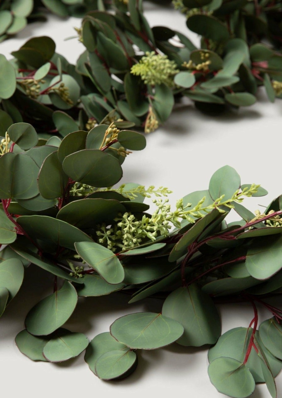 Everyday Greenery Radial | Deluxe Faux Seeded Eucalyptus Garland - 108"