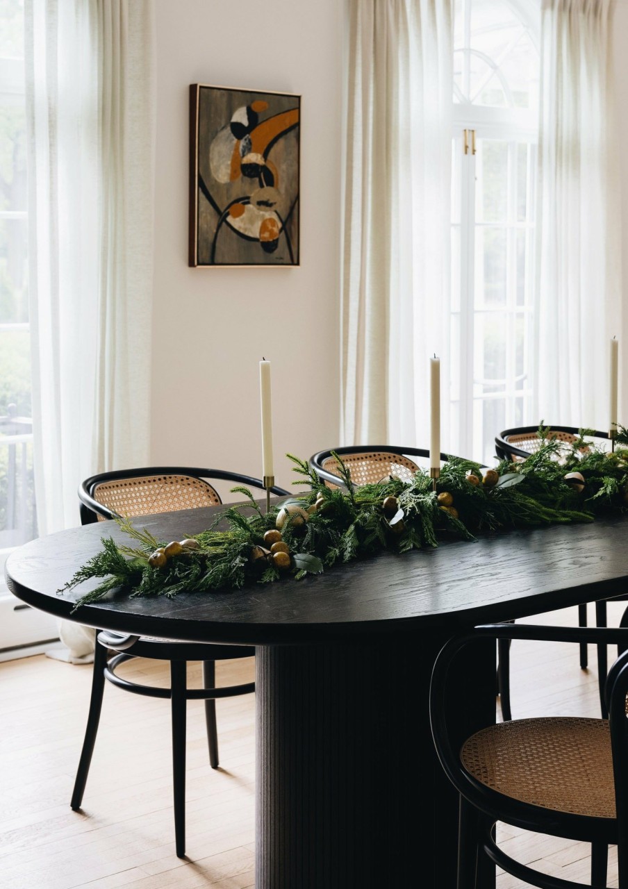 Everyday Greenery Radial | Afloral Mixed Faux Cypress And Norfolk Pine Rigid Table Centerpiece- 72"