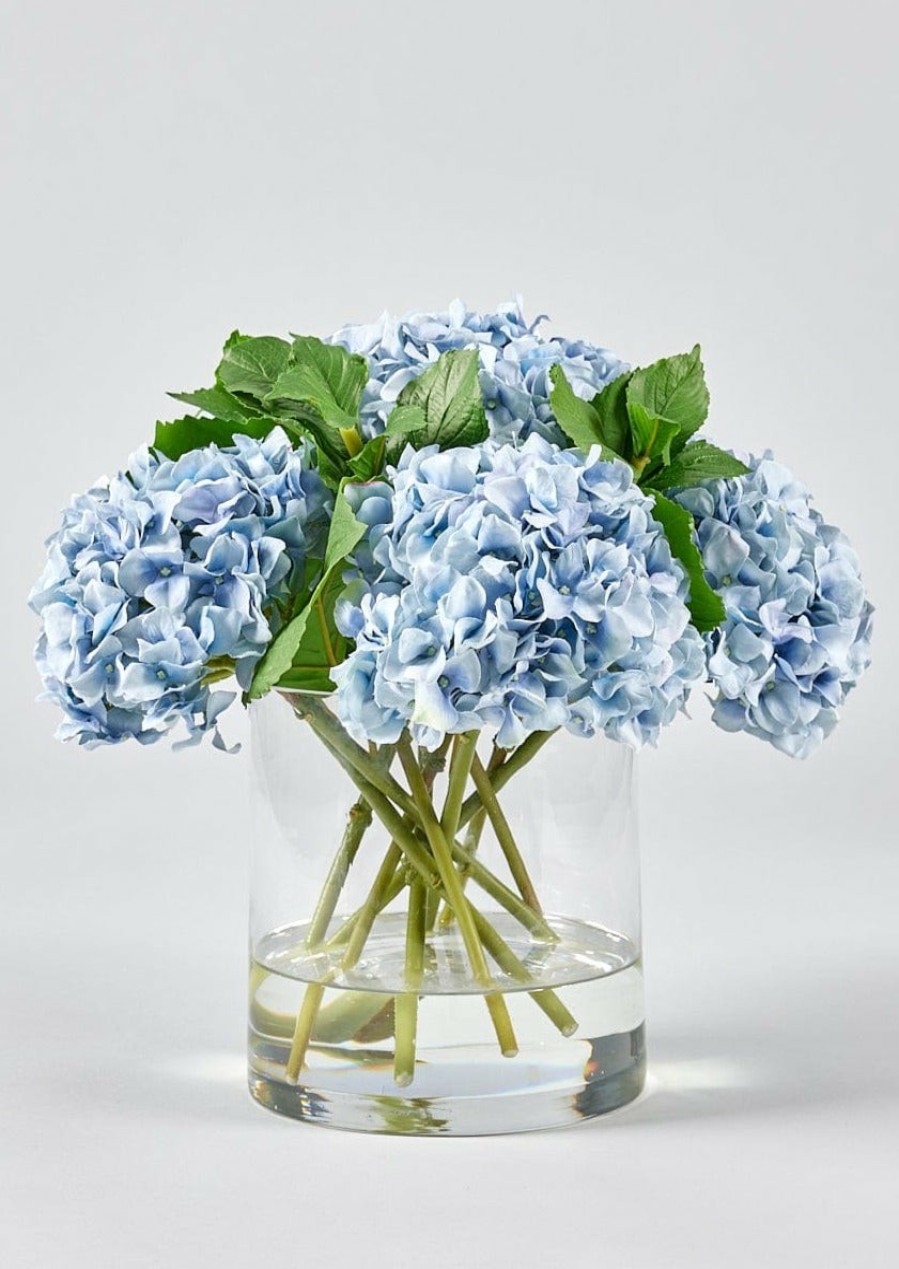 Blooming Florals Radial | Faux Hydrangea Arrangement - 12"