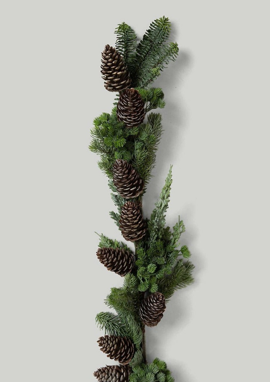 Winter Forest Radial | Real Touch Spruce And Pine Cone Garland - 48"